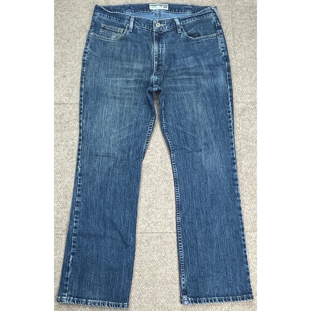Denver Hayes Bootcut Men's 5 Pocket Blue Denim Jeans Size 38x30
